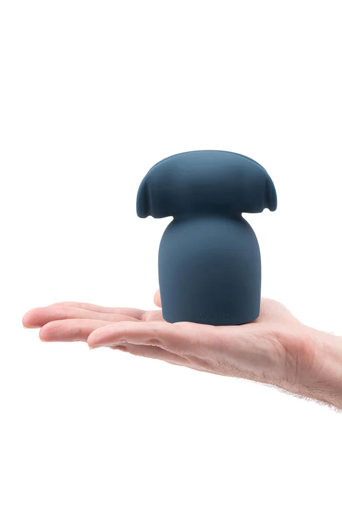 Le Wand - Stroke Penis Play Silicone Wand Attachment - Blue - Image 4