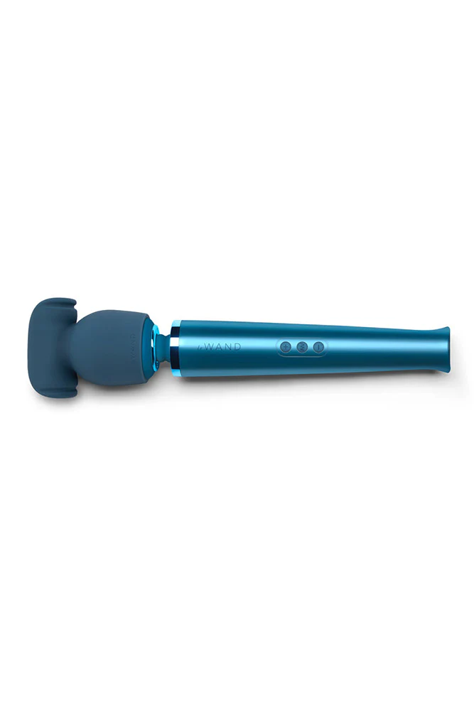 Le Wand - Stroke Penis Play Silicone Wand Attachment - Blue - Image 6