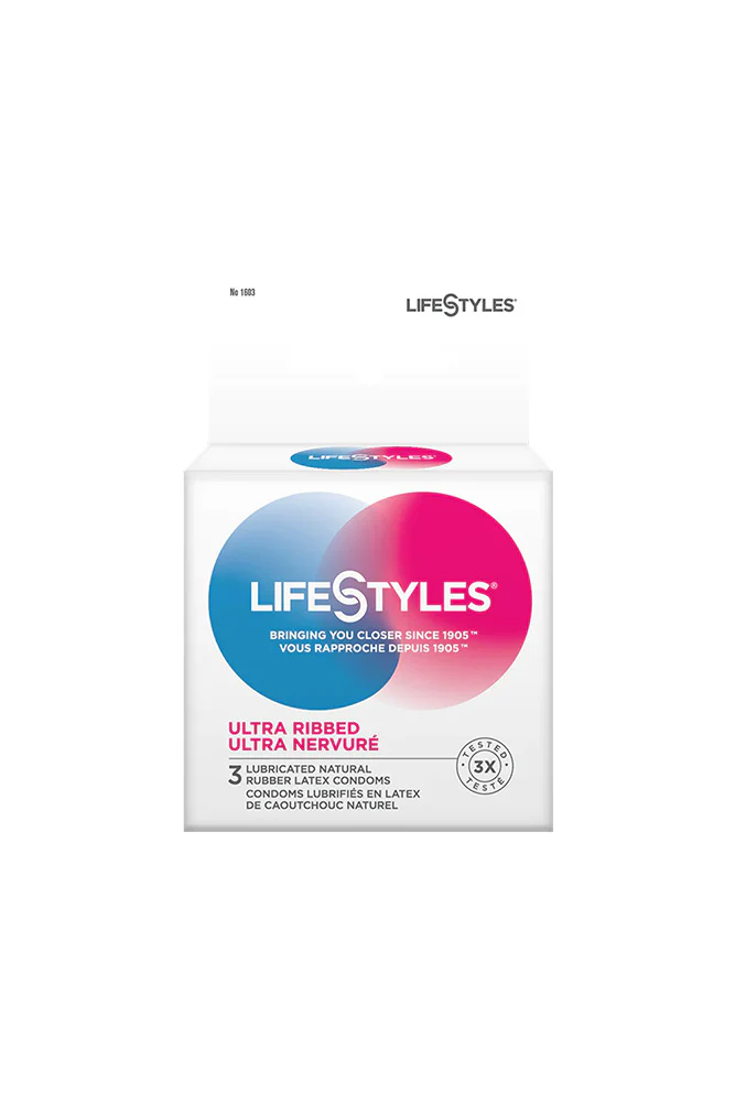 LifeStyles - Ultra Ribbed Condoms - 3 Pack