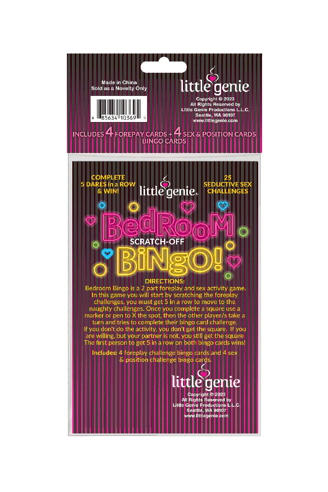 Little Genie - Bedroom Bingo Scratch Card Game - Image 3