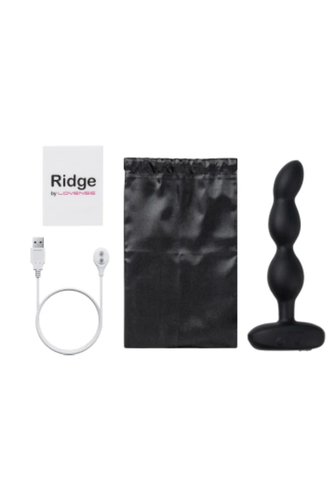 Lovense - Ridge App-controlled Vibrating & Rotating Anal Beads - Black - Image 13