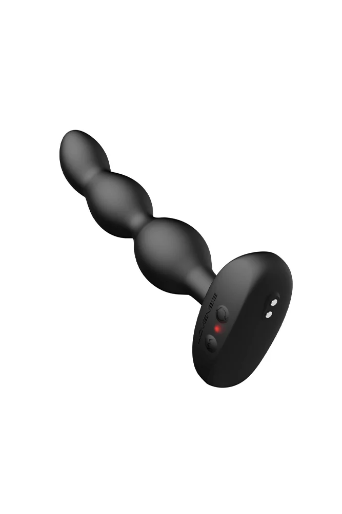 Lovense - Ridge App-controlled Vibrating & Rotating Anal Beads - Black - Image 3