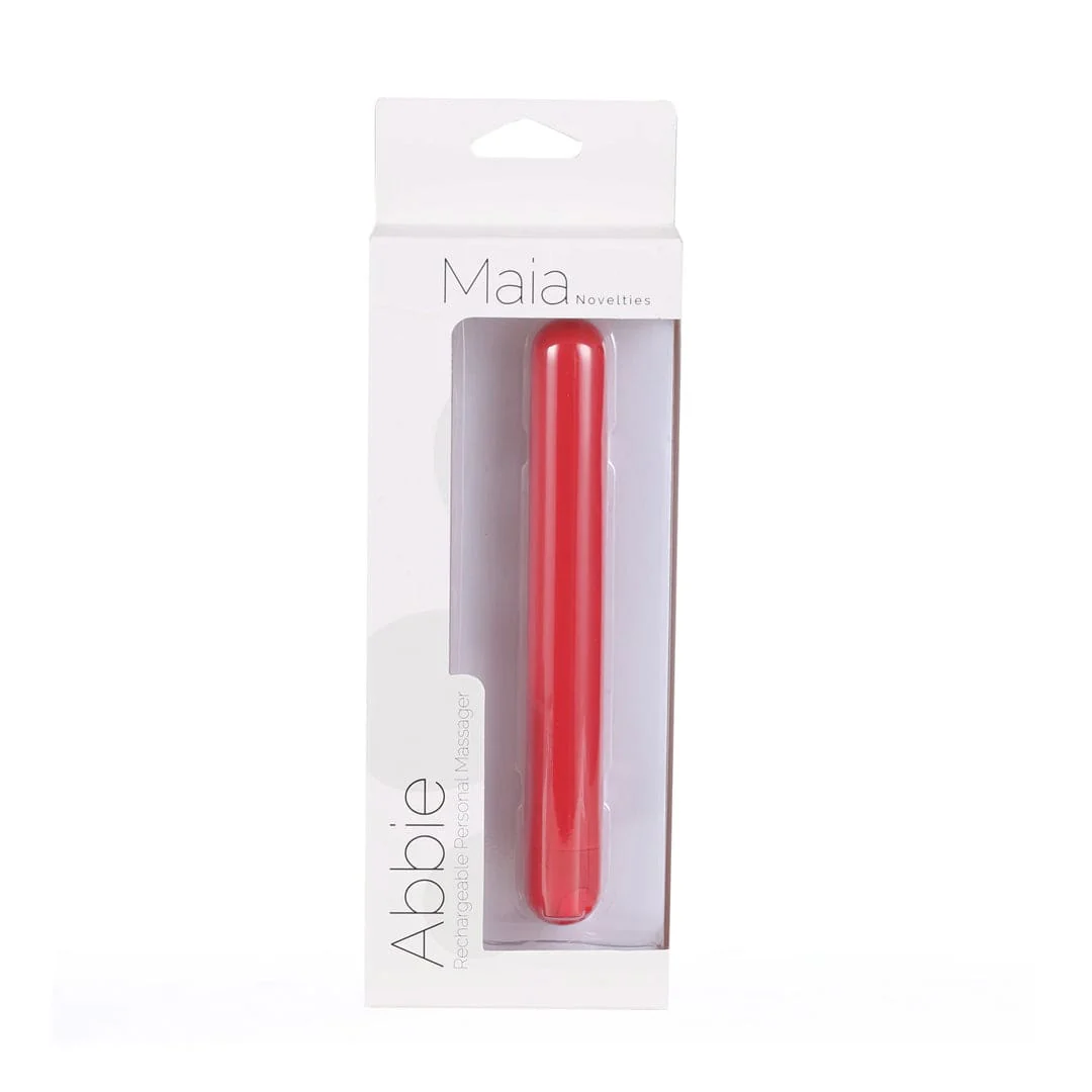 Maia Toys - Abbie Rechargeable X-Long Super Charged Bullet - Red - Image 4