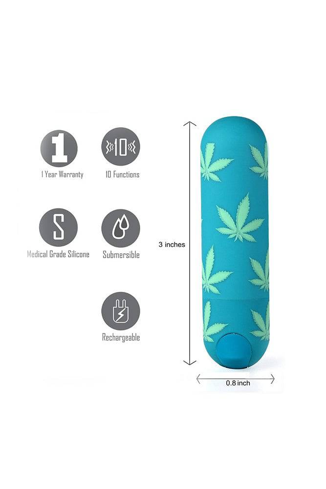 Maia Toys - Jessi 420 Rechargeable Mini Bullet - Emerald - Image 2