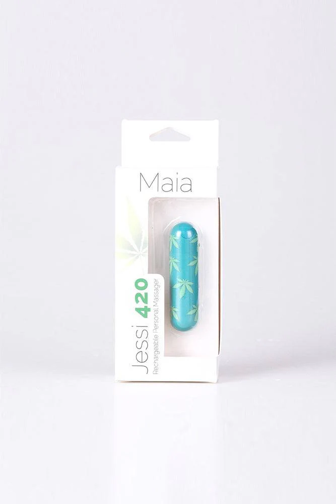 Maia Toys - Jessi 420 Rechargeable Mini Bullet - Emerald - Image 3