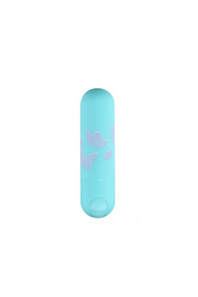Maia Toys - Julia Rechargeable Butterfly Print Bullet - Teal