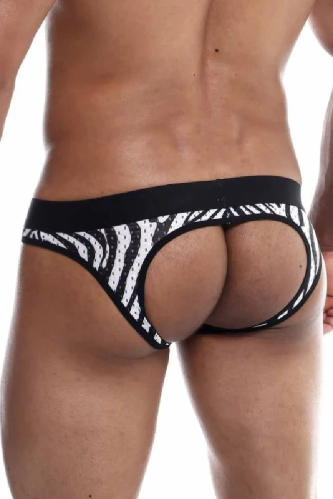 Male Basics - Aero Jockstrap - Zebra Print - MBL57 - Image 2
