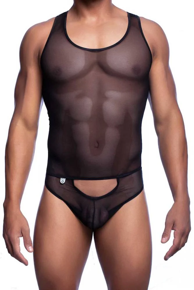 Male Basics - Sexy Body Tulle - Black - MBL09