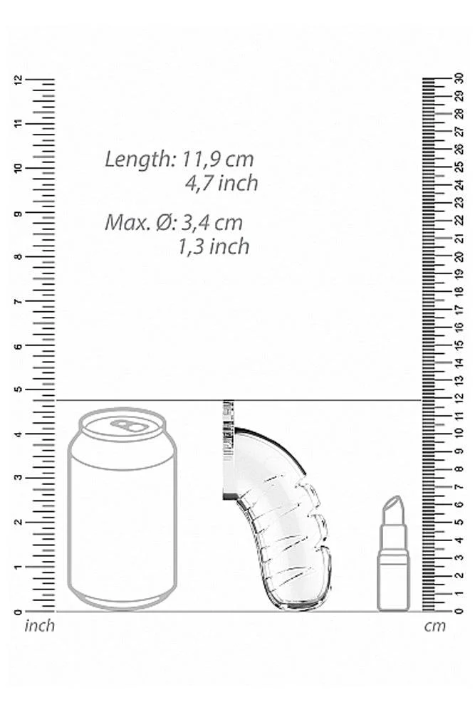 ManCage by Shots Toys - Model 16 Cock Cage & Plug - 4.5 Inch - Clear - Image 4