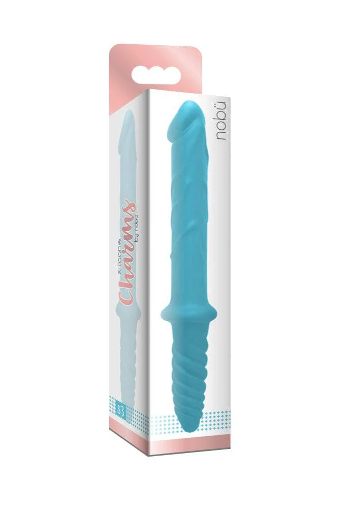 Nobu - Charms S.3 Silicone Double Ended Dong - Blue