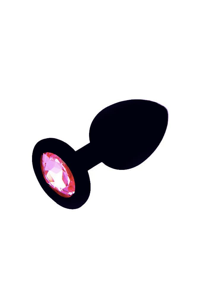 Nobu - FC3 Silicone Plug with Jewel - Large - Black