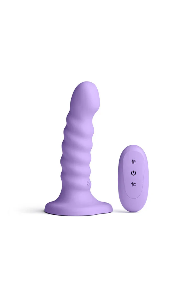 NS Novelties - Colours - 5" Ribbed Vibrating Dildo With Remote Control - Image 2