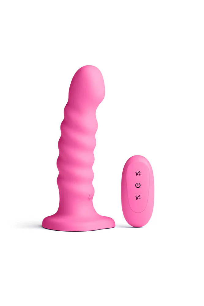 NS Novelties - Colours - 6" Ribbed Vibrating Dildo With Remote Control - Image 2