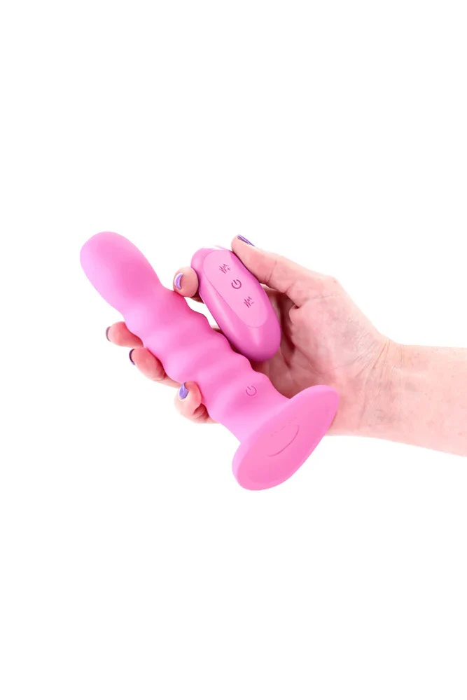 NS Novelties - Colours - 6" Ribbed Vibrating Dildo With Remote Control - Image 4