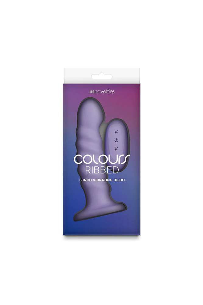 NS Novelties - Colours - 6" Ribbed Vibrating Dildo With Remote Control - Image 5