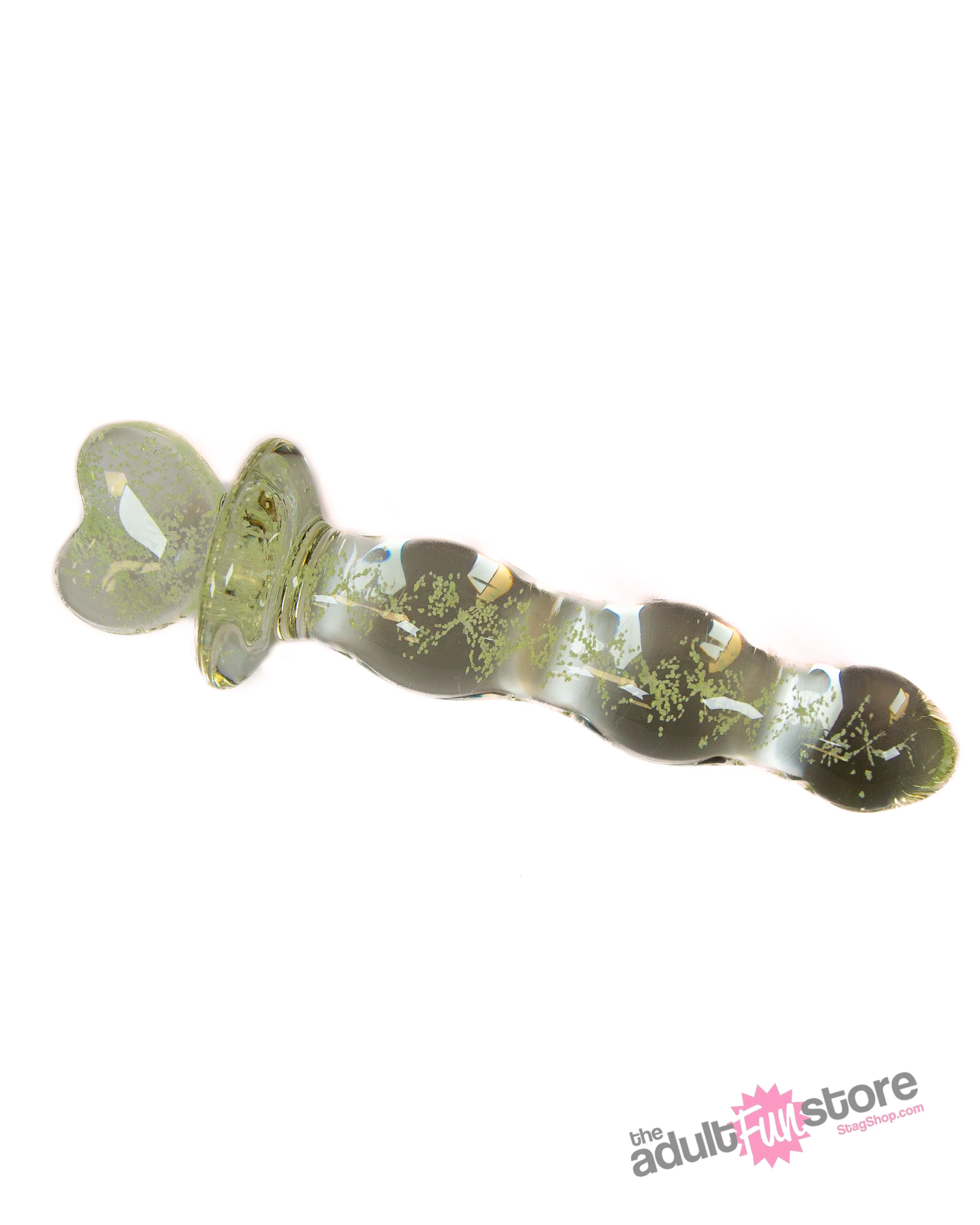 NS Novelties - Firefly - Heart A Glow - Glass Dildo - Glow-in-the-dark/Clear - Image 3