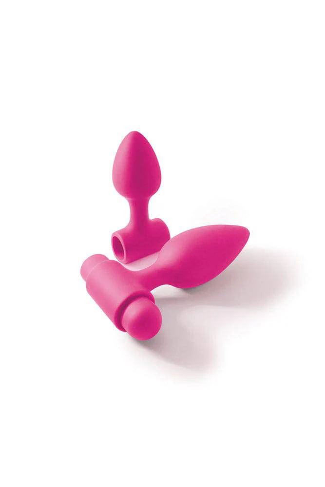 NS Novelties - INYA - Vibes-O-Spades Vibrating Butt Plug Set - Pink