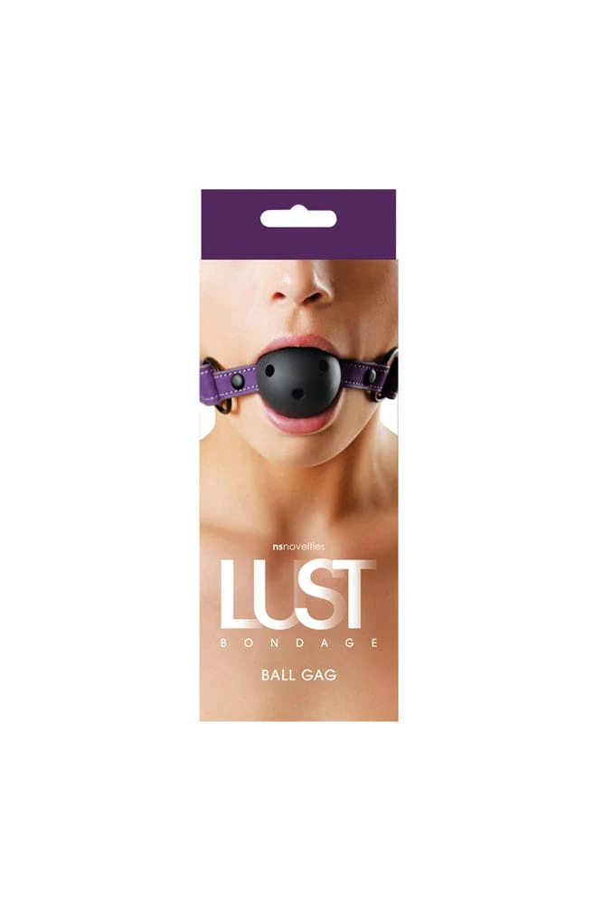 NS Novelties - Lust - Ball Gag - Purple - Image 2