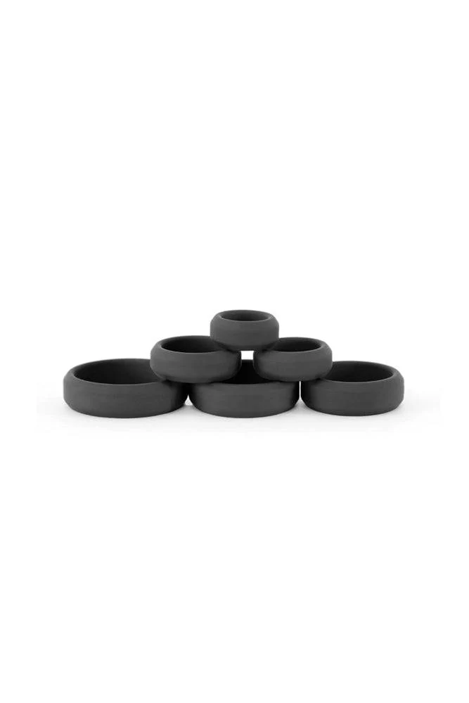 NS Novelties - Renegade - Build-A-Cage Cock Ring Set - Black