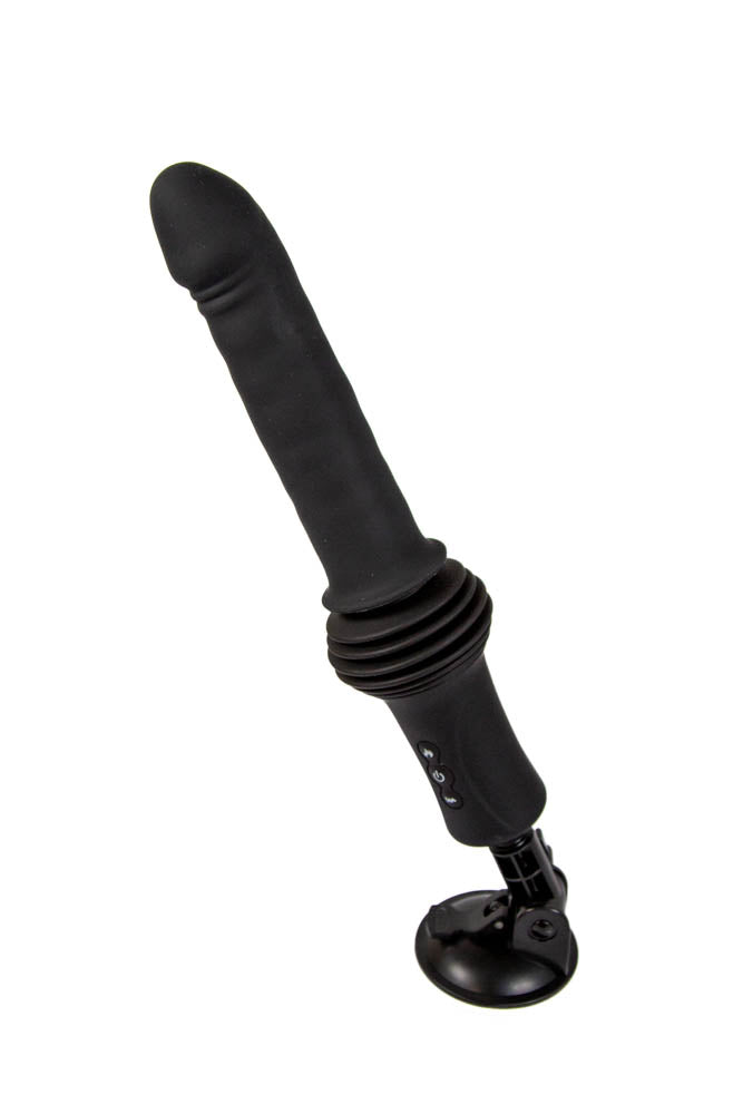 NS Novelties - Renegade - Super Stroker Thrusting Dildo with Remote Control - Black - Image 9