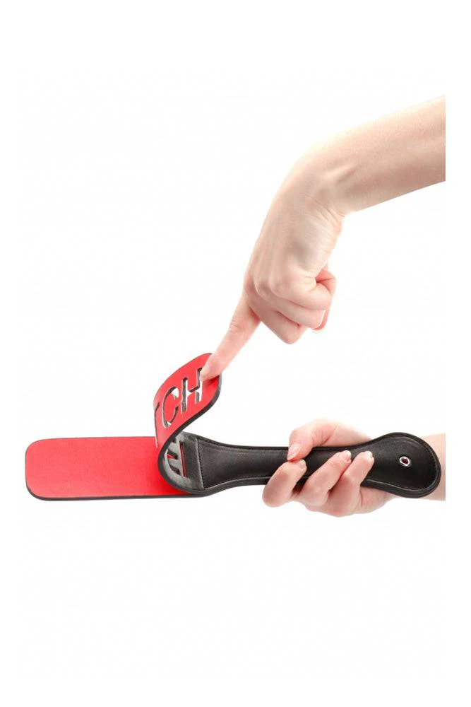 Ouch by Shots Toys - BITCH Paddle - Black - Image 4