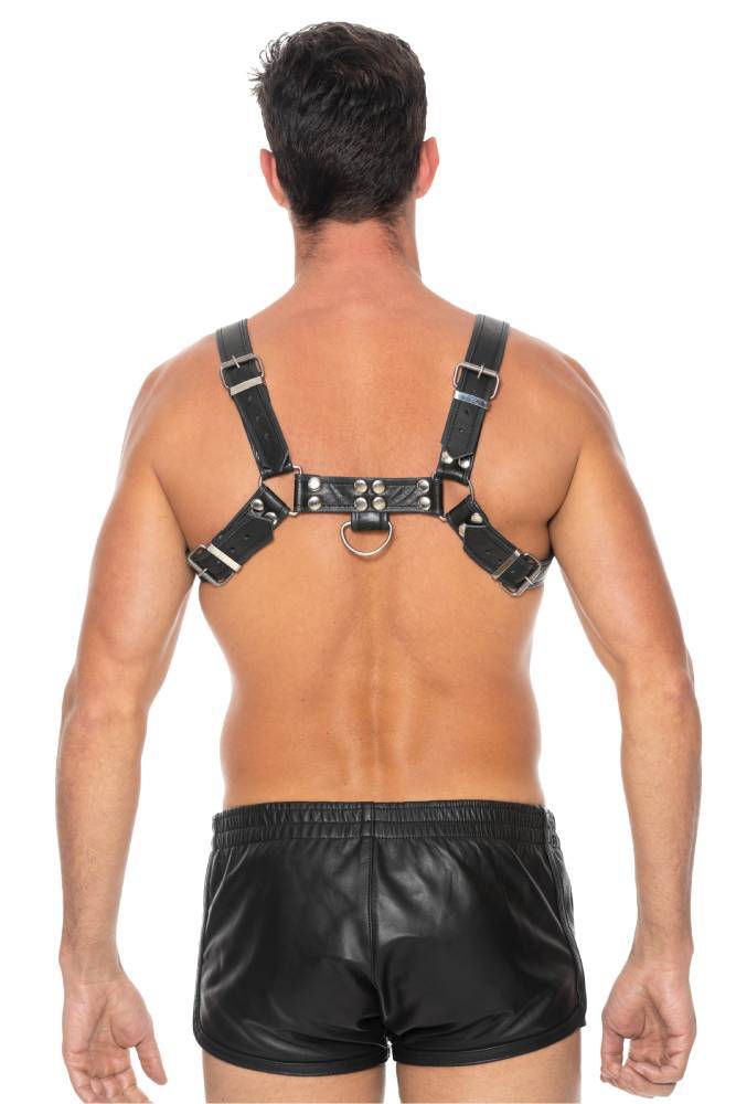 Ouch By Shots Toys - Bulldog Chest Harness - Black - Image 3
