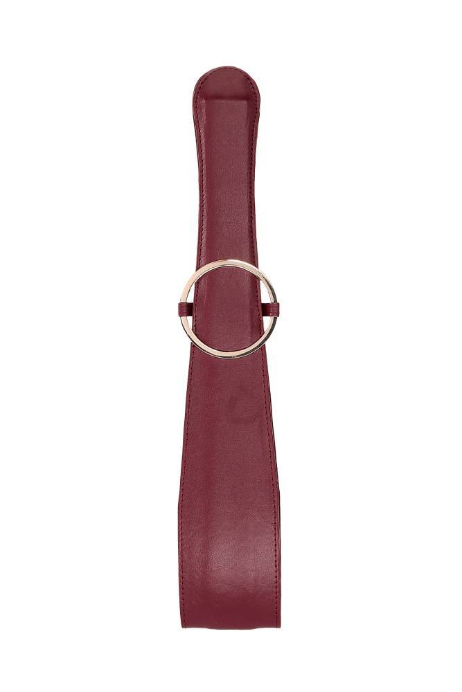 Ouch by Shots Toys - Halo - Belt Flogger - Burgundy