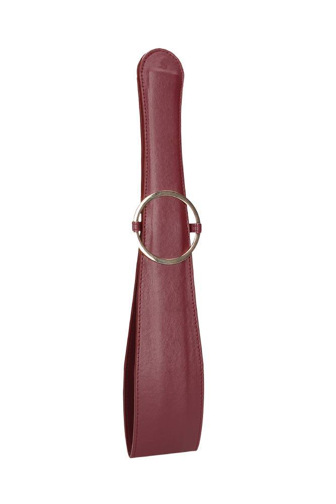 Ouch by Shots Toys - Halo - Belt Flogger - Burgundy - Image 2