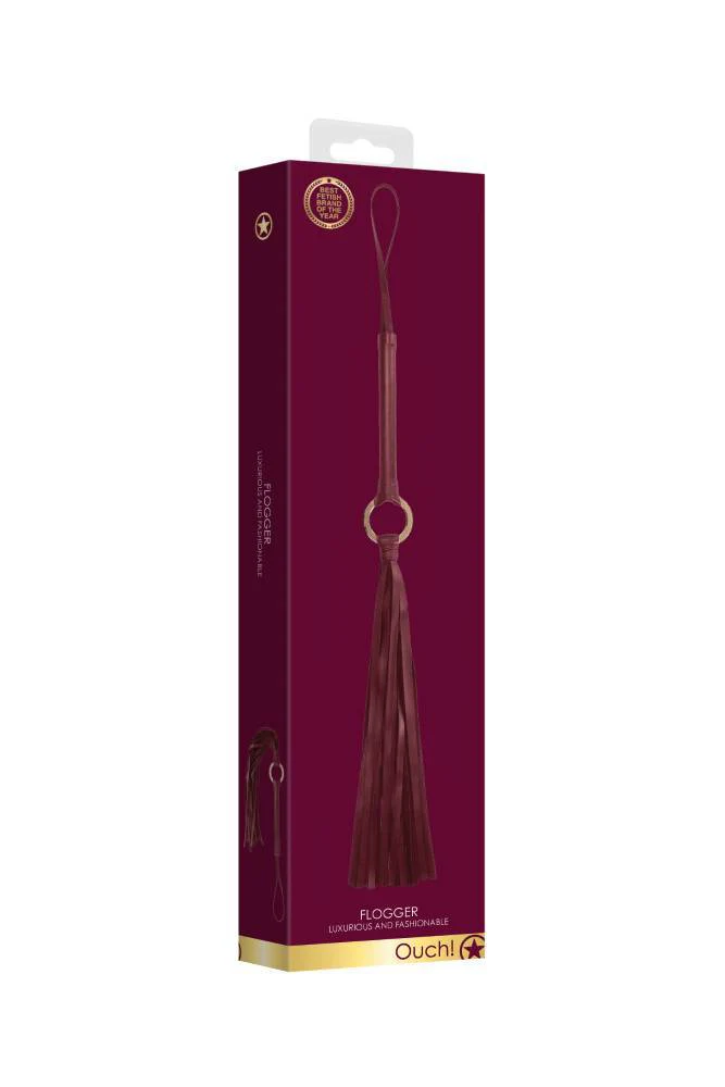 Ouch by Shots Toys - Halo - Flogger - Burgundy - Image 4