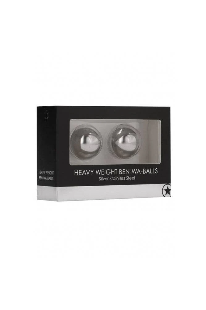 Ouch by Shots Toys - Heavy Weight Ben Wa Balls - Silver - Image 2