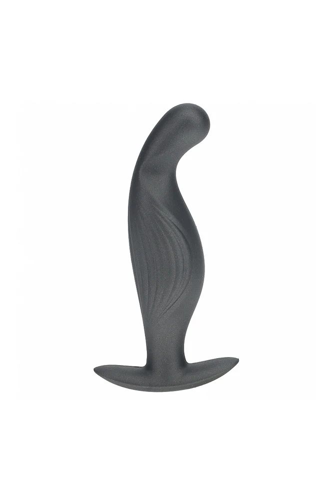 Ouch by Shots Toys - P-Spot Silicone Anal Plug - Gunmetal