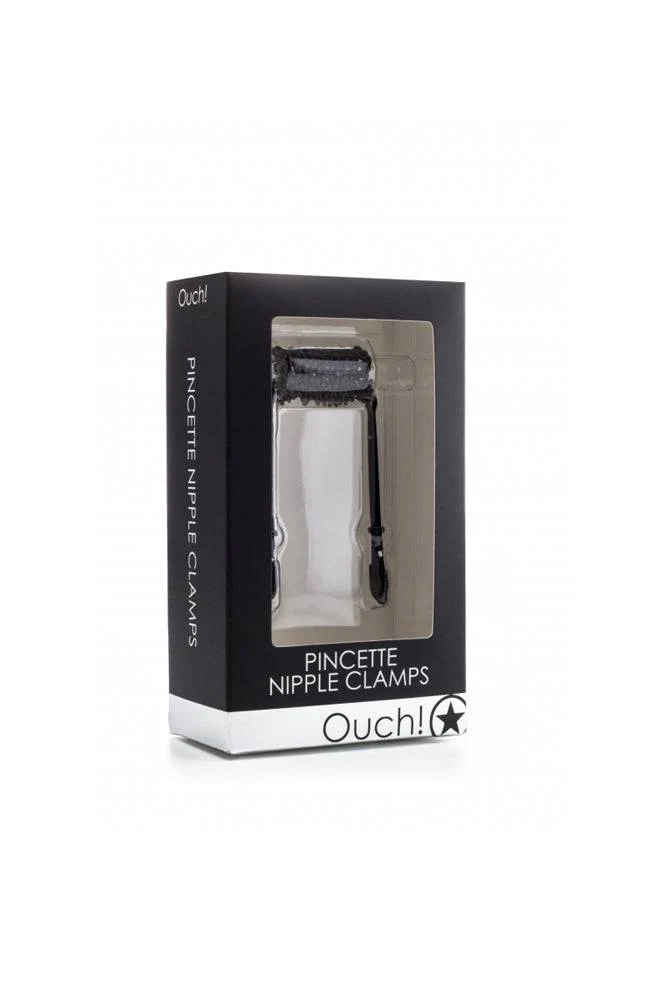 Ouch by Shots Toys - Pincette Nipple Clamps - Black - Image 2