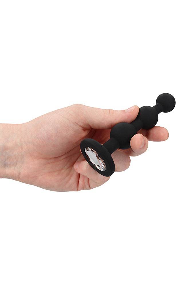 Ouch by Shots Toys - Silicone Beaded Diamond Butt Plug - Image 4