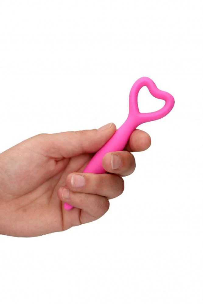 Ouch by Shots Toys - Silicone Heart Vaginal Dilator Set - Pink - Image 10