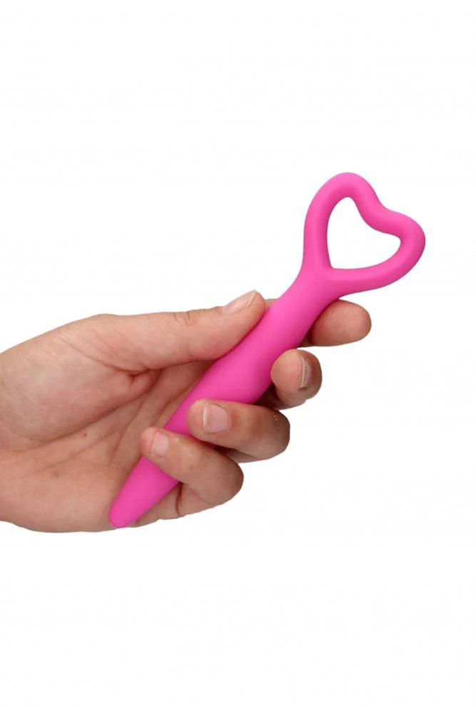 Ouch by Shots Toys - Silicone Heart Vaginal Dilator Set - Pink - Image 6
