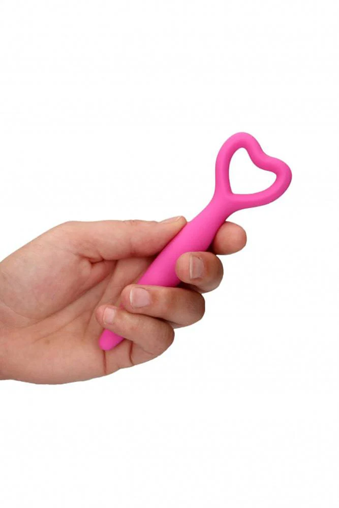 Ouch by Shots Toys - Silicone Heart Vaginal Dilator Set - Pink - Image 8