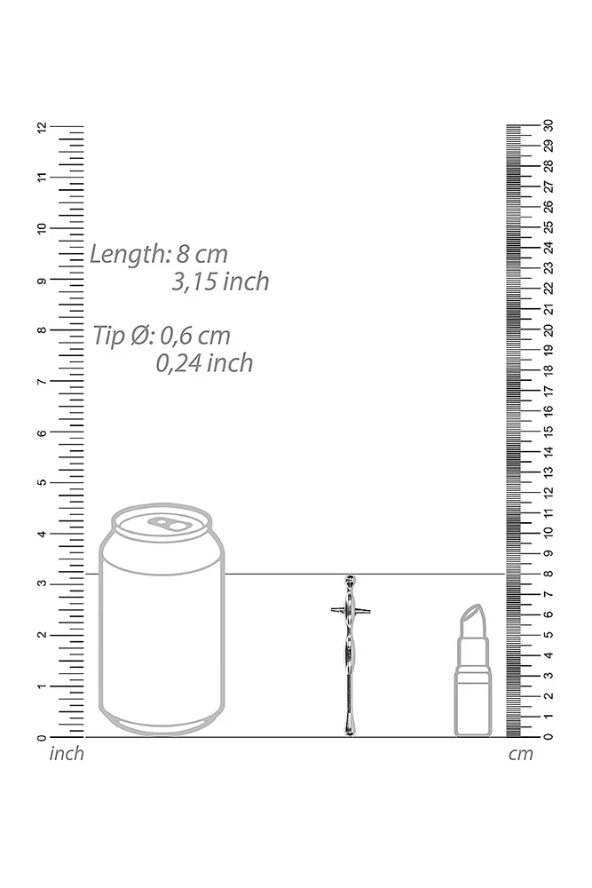 Ouch by Shots Toys - Stainless Steel Urethral Sounding Stick - Image 3