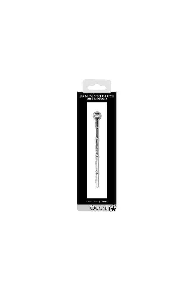 Ouch by Shots Toys - Urethral Sounding Metal Dilator - Silver - Image 3