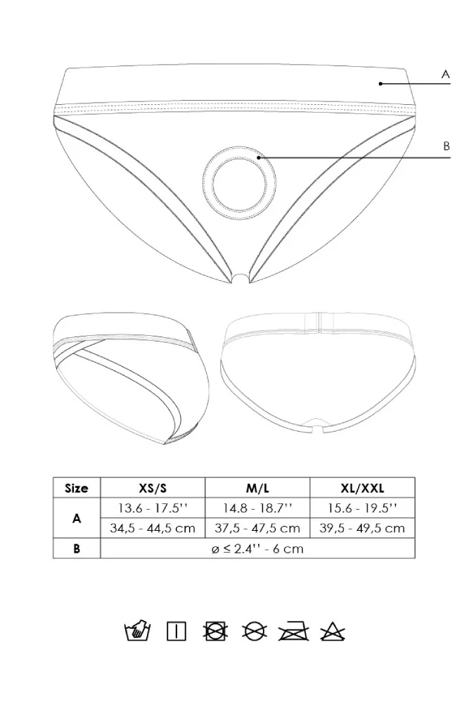 Ouch by Shots Toys - Vibrating Strap-on Hipster Panty Harness - Black - Image 4