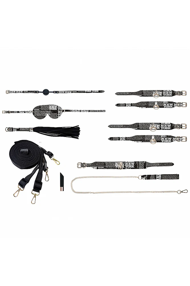 Ouch International - NY Collection - Bondage Kit with Bag - Black