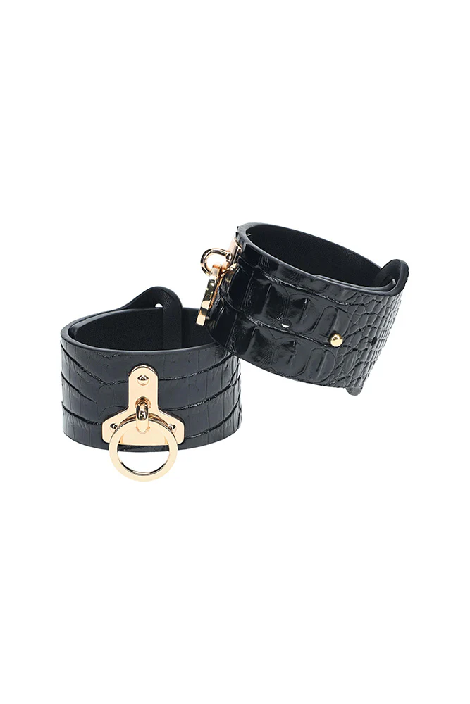 Ouch International - Rome Collection - Handcuffs - Black/Gold - Image 5