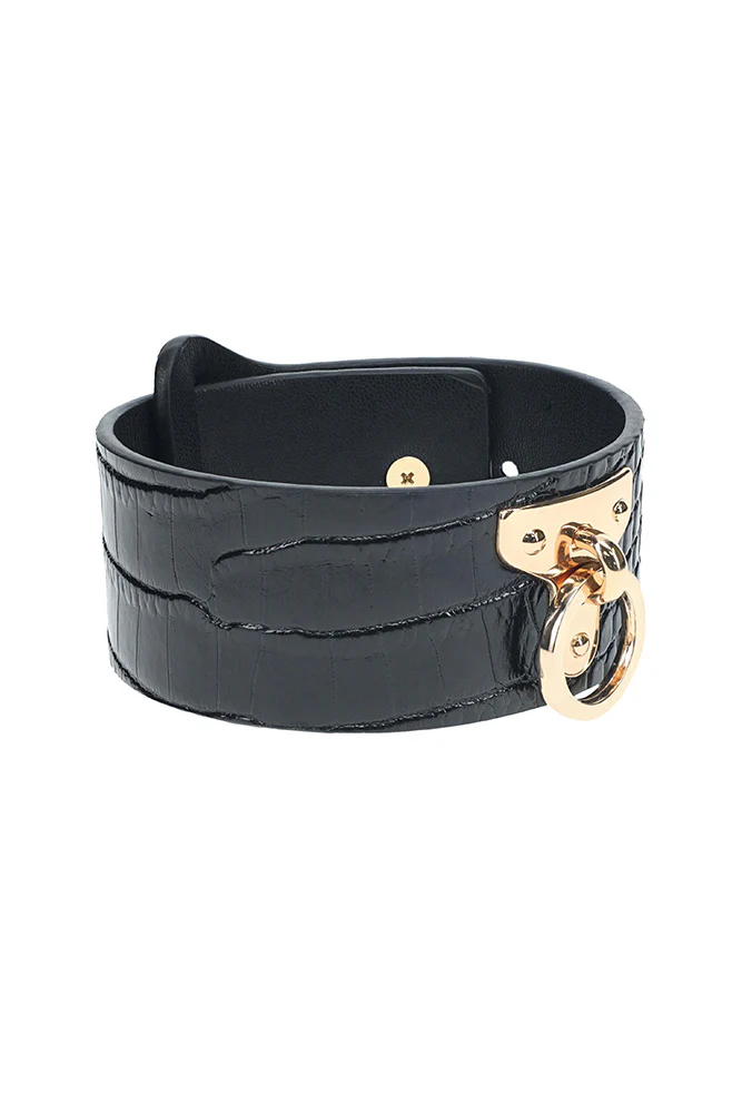 Ouch International - Rome Collection - Handcuffs - Black/Gold - Image 6