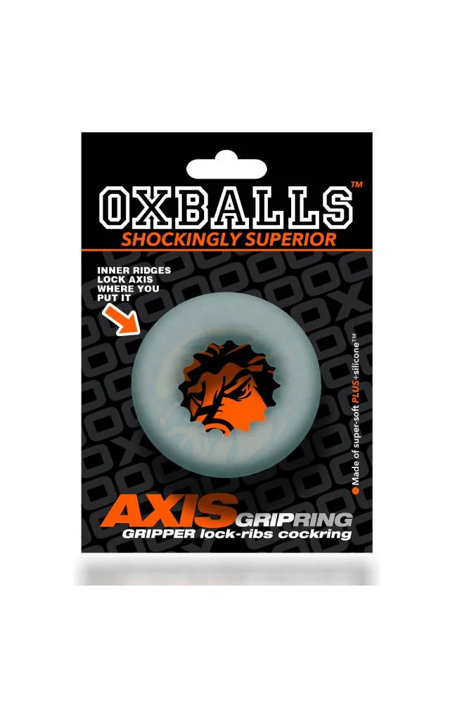 Oxballs - Axis Gripping Cockring - Clear Ice - Image 5