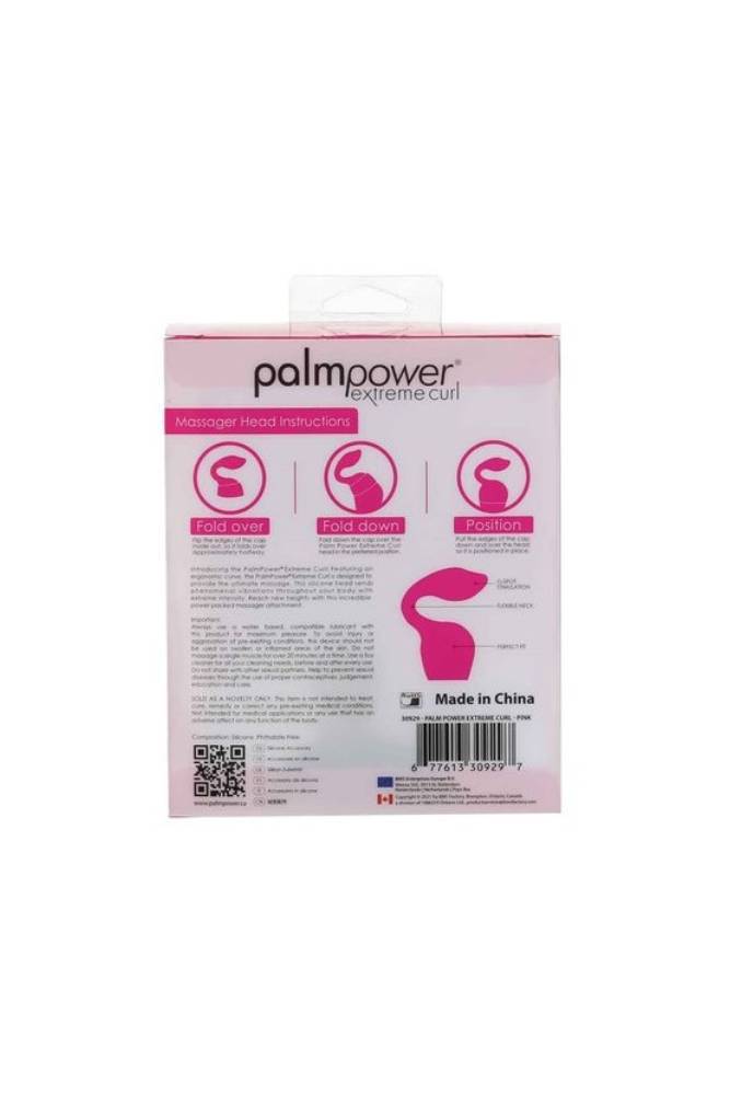 PalmPower - Extreme Curl Silicone Massage Wand Attachment - Pink - Image 4