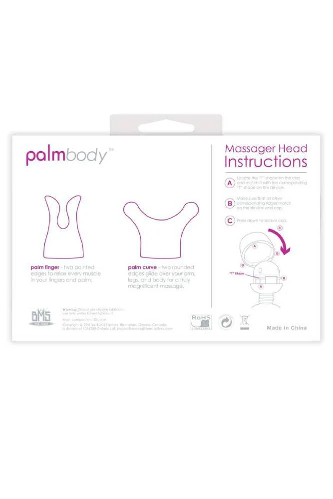 PalmPower - Palm Body - Silicone Massager Attachments - 2 PC - Pink - Image 3