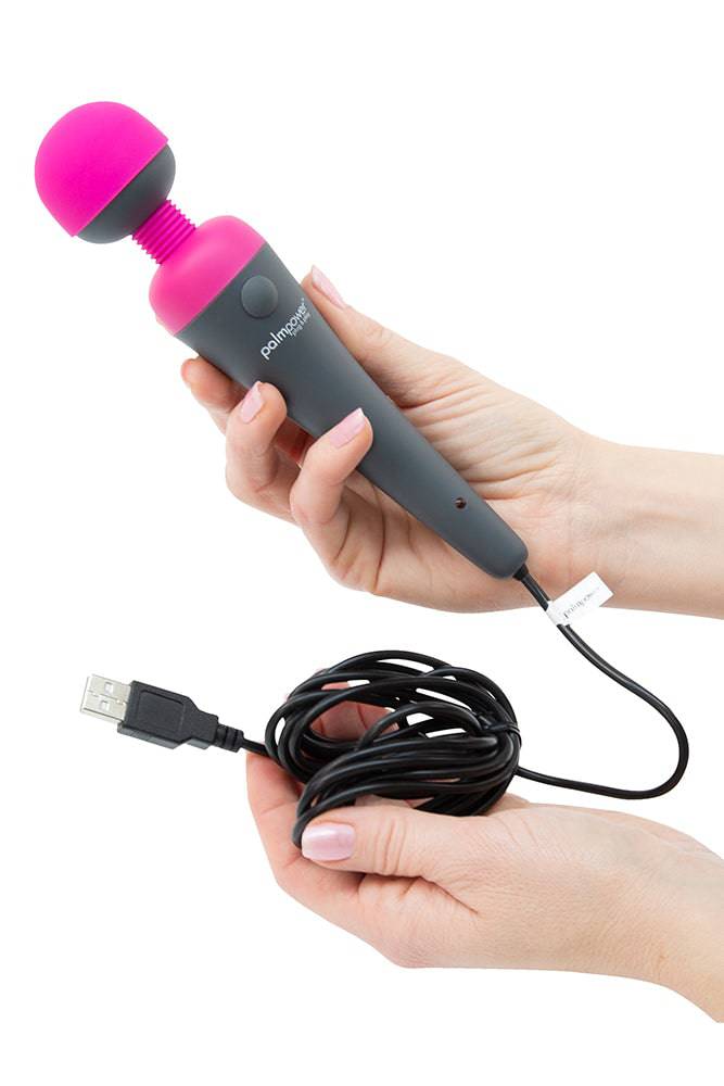 PalmPower - Plug & Play Massage Wand - Pink/Black - Image 3