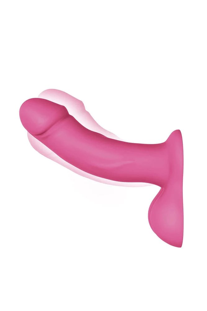 Pegasus - 6.5" Remote Control Realistic Silicone Dildo With Balls And Harness - Pink - Image 8