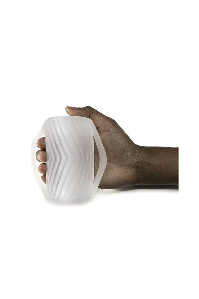 Perfect Fit - Male Masturbator With Grips - Clear - Image 3