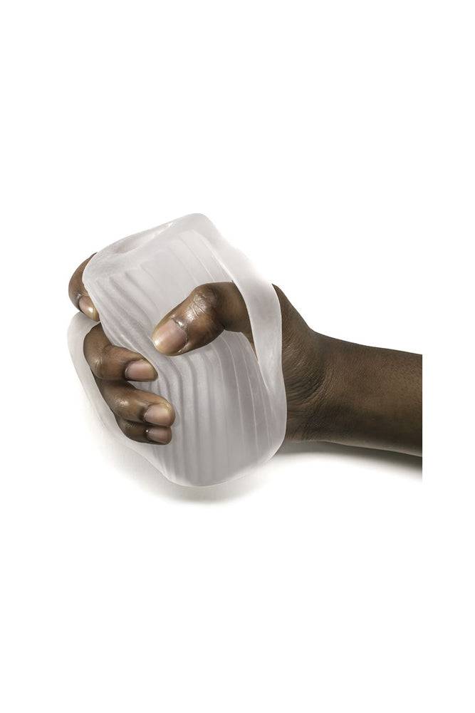 Perfect Fit - Male Masturbator With Grips - Clear - Image 4