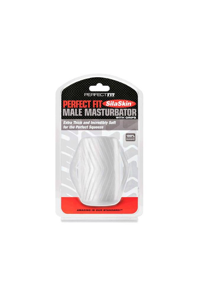Perfect Fit - Male Masturbator With Grips - Clear - Image 5